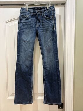 Buckle Men's Dark Blue Bootcut Jeans